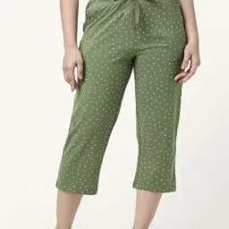 Dreamz by Pantaloons Olive Green Cotton Printed Capris-image-55