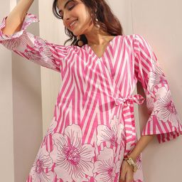 Libas Printed Tunic With Palazzos Co-Ords-image-57