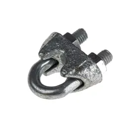 RS PRO Carbon Steel (U-Bolt), Steel (Bridge) 6 mm Diameter Wire Rope Grip Model No 1244801-image-51