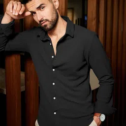 Tanip Spread Collar Regular Fit Cotton Shirt-image-79