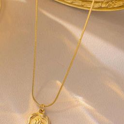 Zabby Allen Gold-Plated Stainless Steel Minimal Necklace-image-85