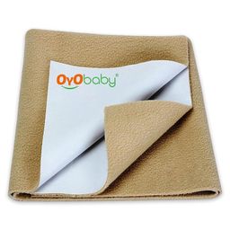 OYO BABY Small Dry Sheet 100% Waterproof for New Born Baby | Protects Mattress, Bed Sheet | Size 50 X 70cm,(Beige)-image-94