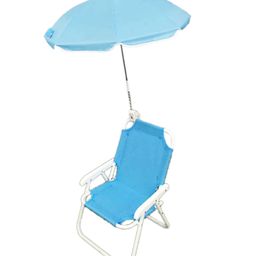 Babymoon Beach Lounge Chair With Umbrella - Blue-10