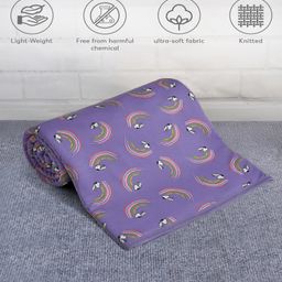 Mi Arcus Peanuts Snoopy Printed Sherpa Blanket Purple-3
