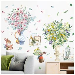 Jaamso Royals Small Flower vase Beside Cabinet Kids Room Decor Wall Sticker-image-100
