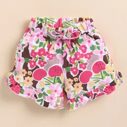 Biskid Sinker Floral Printed Shorts - Pink-picture-5
