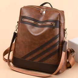 SYGA Women's Anti-Theft Travel Backpack | Dual-Purpose Shoulder Bag for Daily Use & Travel (Brown)-picture-49