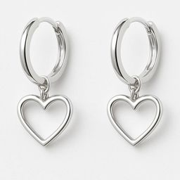 DressBerry Heart Shaped Hoop Earrings-picture-22