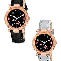 Gopal Shopcart Unisex Pack of 2 Printed Round Tang Regular Analogue Watches-GR379RG-picture-41