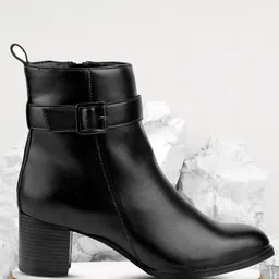 Bxxy Ankle Zipper Boots With Heels-15
