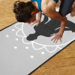 Saral Home Grey Anti Skid Exercise Rug - Set of 1-image-111