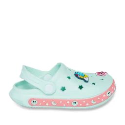 Pantaloons Junior Mint Green Back Strap Clogs-image-68