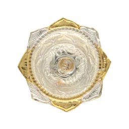 Sri Jagdamba Pearls Golden 0.8 Silver Agarbatti Stand - 4.4 gm-image-20