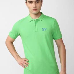 Reebok Green Slim Fit Polo T-Shirt-picture-11