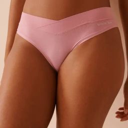 La Vie En Rose Pink Perfect Fit Striped Bikini Panty-image-44