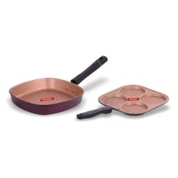 Sumeet Elegant Design Peach Aluminium Cookware Set-image-79