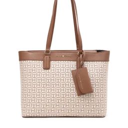 TOMMY HILFIGER Pvc Beige Women Tote Bag-image-93