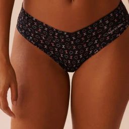 La Vie En Rose Black Perfect Fit Printed Bikini Panty-image-72