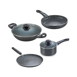 Prestige Omega Black Aluminium 4 Piece Cookware Set (1000 ml)-47