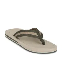 Louis Philippe Men's Olive Flip Flops-picture-8