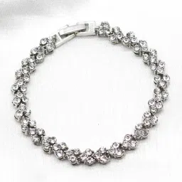 Joker & Witch Crystal Chaplet Silver Bracelet-picture-9