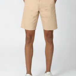 Peter England Beige Regular Fit Shorts-picture-25