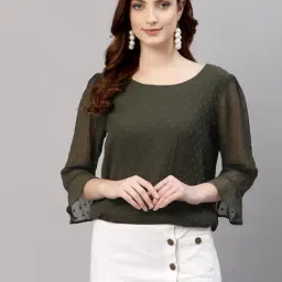 NEUDIS Olive Textured Top-picture-22