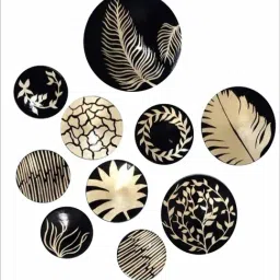 The Art House Abstract Multicolor Canvas Wall Painting - Set of 10-16