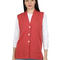 Monte Carlo Red Wool Open Front Cardigan-image-42