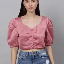 NEUDIS Pink Crop Top-46