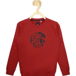 Allen Solly Junior Red Graphic Full Sleeves Sweatshirt-image-42