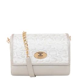 Esbeda Grey Textured Small Sling Handbag-image-10