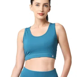 Soie Teal Sports Bra-image-12