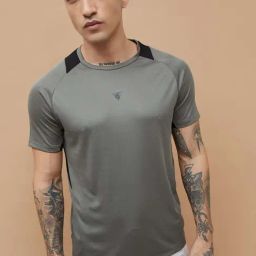 Fame Forever By Lifestyle Sage Regular Fit Color-Block Sports T-Shirt-picture-23