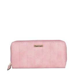 Fastrack Pink Solid Zip Around Wallet for Women-91