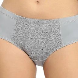 Soie Self Design Grey Bikni Panty-image-63