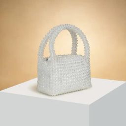 Forever Glam by Pantaloons Ecru Embellished Medium Handbag-30