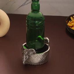 Troveas Silver Aluminium Bottle Holder-image-34