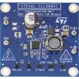 STMicroelectronics LED Driver Board Based on the ALED6000 Automotive-Grade Dimmable LED, STEVAL-ILL089V1-40