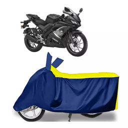 Auto Pearl Two Wheeler Cover for Yamaha YZF R15 BS6 - Yellow, Blue-image-123