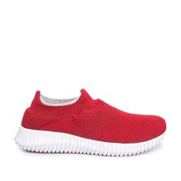 Columbus Men's Red Walking Shoes-image-1