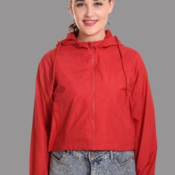 The Roadster Lifestyle Co Crop Hooded Sporty Jacket-picture-19