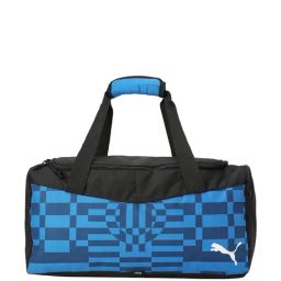 Puma Blue & Black Printed Duffle Bag-image-85