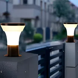 KINIS Grey 2 Pieces Frustum Shape Light Outdoor Lamps-image-97