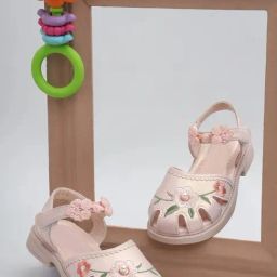 Truffle Collection Kids Pink Ankle Strap Sandals-76