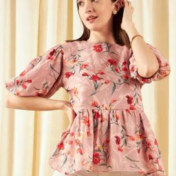 Marie Claire Pink Floral Print Top-picture-34