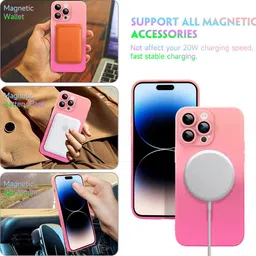 QRIOH Solid Gradient iPhone 15 Pro Back Case with Magsafe image 5