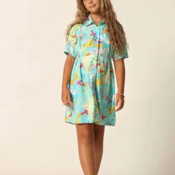 VERO MODA GIRL Blue Printed Dress-image-70