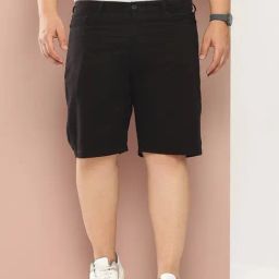 Thomas Scott Black Cotton Regular Fit Bermuda Shorts-picture-21
