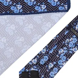 Tossido Multi Printed Necktie and Pocket Square Set For Men image 5